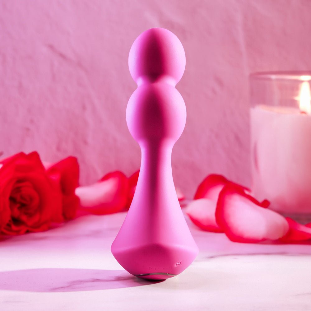 Gender X BALL GAME - Pink 13.5 cm USB Rechargeable Vibrating Butt Plug - Silk and Sin