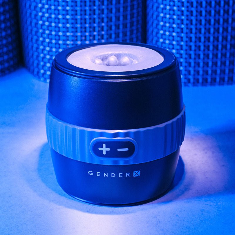 Gender X BARREL OF FUN - Black USB Rechargeable Stroker - Silk and Sin