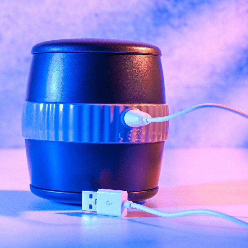 Gender X BARREL OF FUN - Black USB Rechargeable Stroker - Silk and Sin