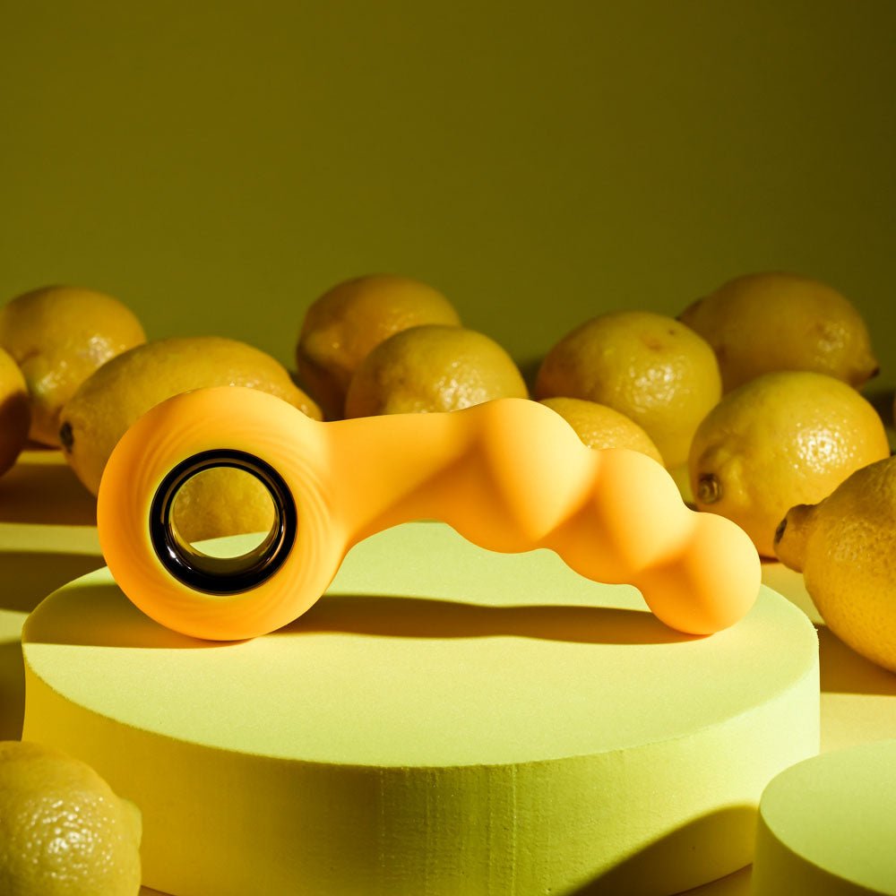 Gender X BUMBLE - Yellow 14.9 cm USB Rechargeable Butt Plug - Silk and Sin
