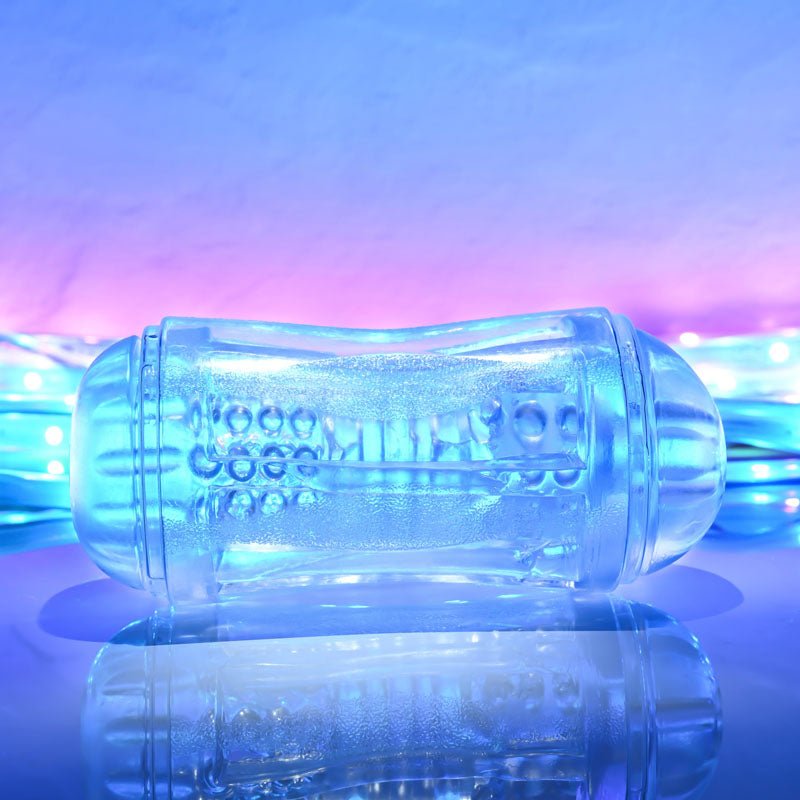 Gender X DOUBLE FANTASY - Clear Double Ended Stroker - silkandsin