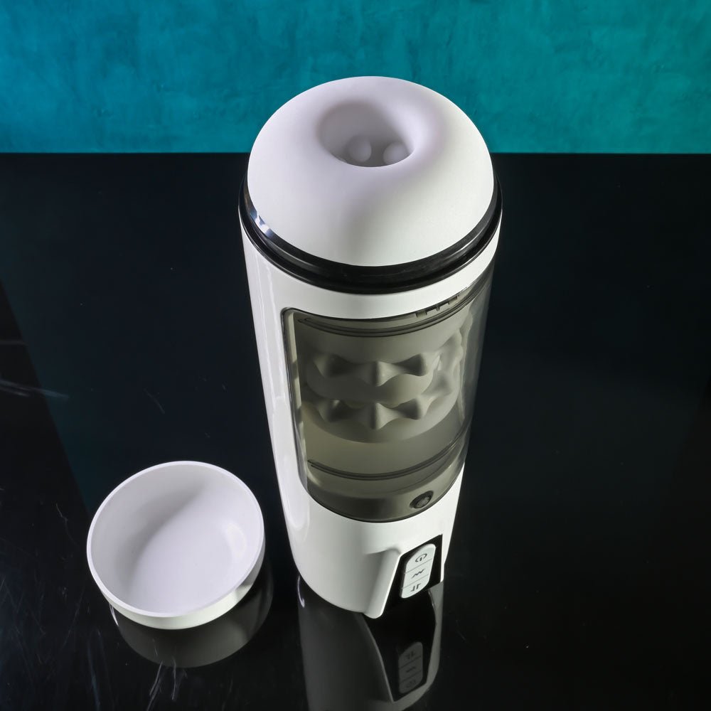 Gender X GET YOUR STROKE ON - USB Rechargeable Thrusting & Vibrating Auto Masturbator - Silk and Sin