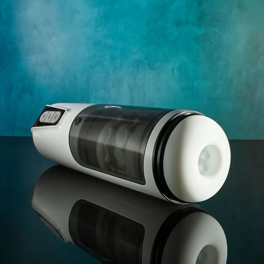 Gender X GET YOUR STROKE ON - USB Rechargeable Thrusting & Vibrating Auto Masturbator - Silk and Sin