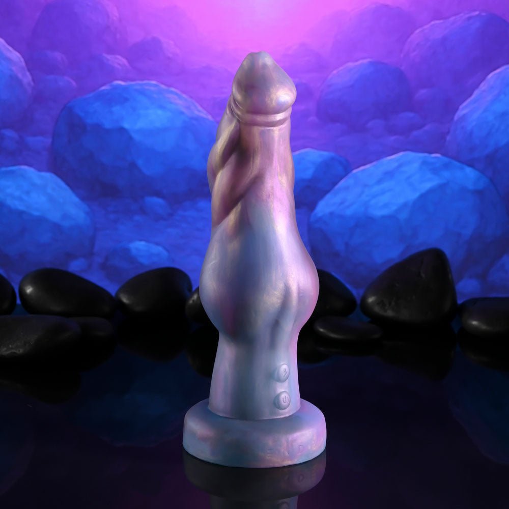 Gender X IMAGINARY FRIEND - Purple/Pink USB Rechargeable Vibrating Fantasy Dildo with Wireless Remote - silkandsin
