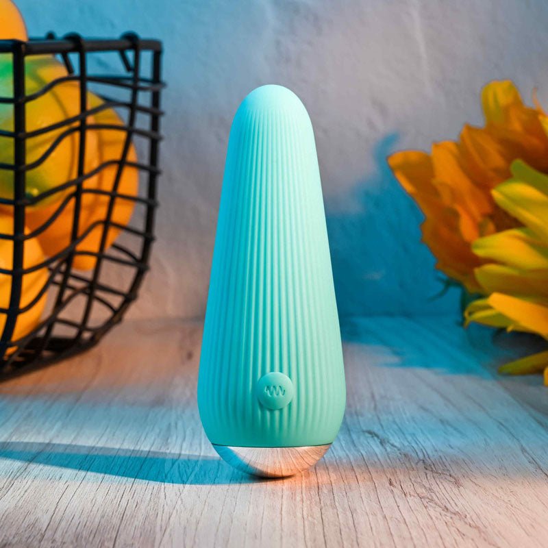 Gender X O-CONE - Blue 10.8 cm (4.25'') USB Rechargeable Bullet - Silk and Sin