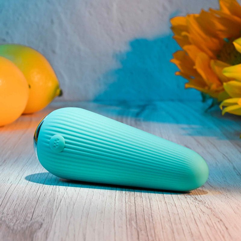 Gender X O-CONE - Blue 10.8 cm (4.25'') USB Rechargeable Bullet - Silk and Sin