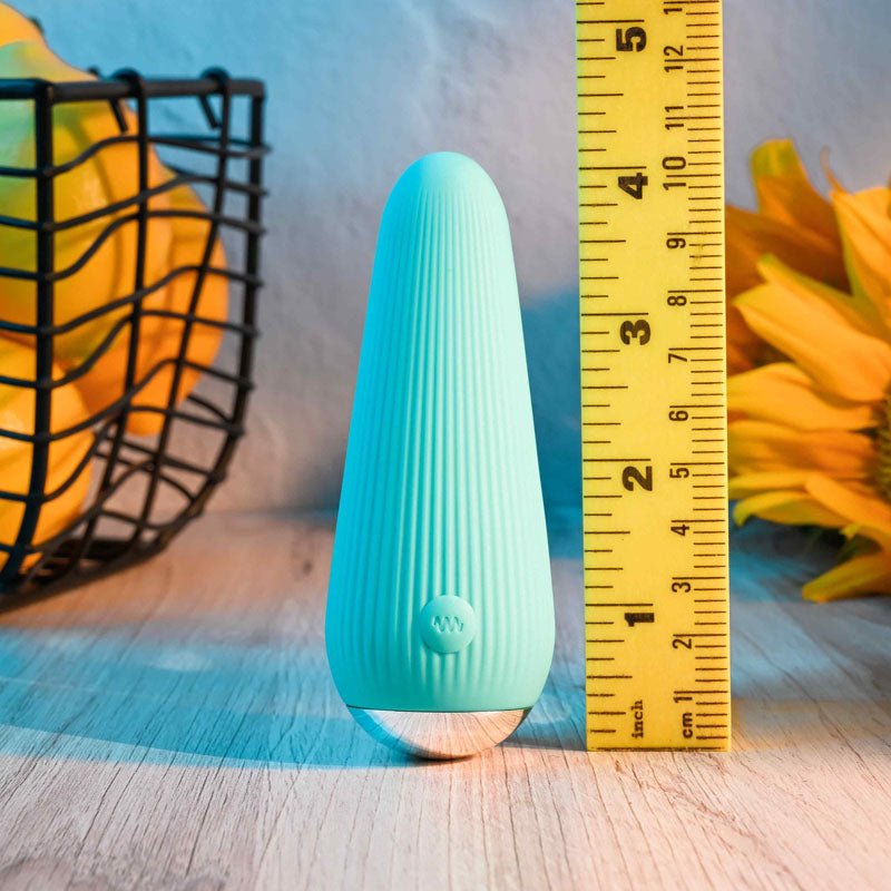 Gender X O-CONE - Blue 10.8 cm (4.25'') USB Rechargeable Bullet - Silk and Sin