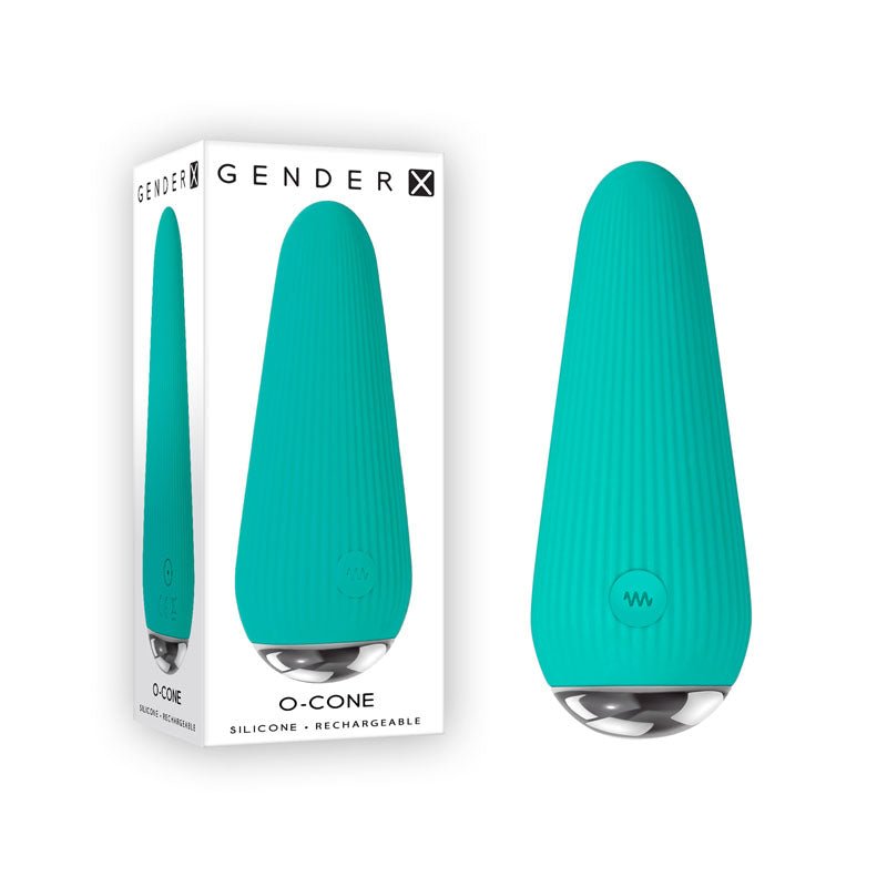 Gender X O-CONE - Blue 10.8 cm (4.25'') USB Rechargeable Bullet - Silk and Sin