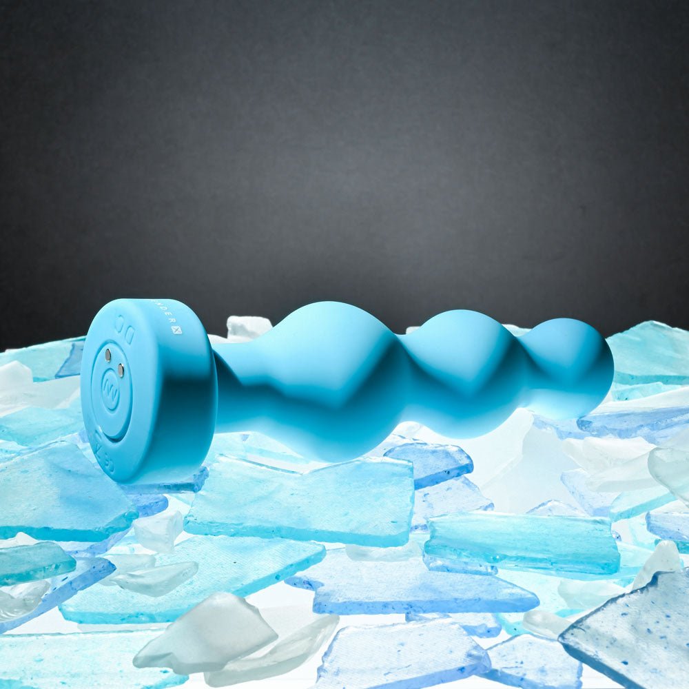 Gender X PLUGGED UP - Blue 13.6 cm USB Rechargeable Butt Plug - Silk and Sin