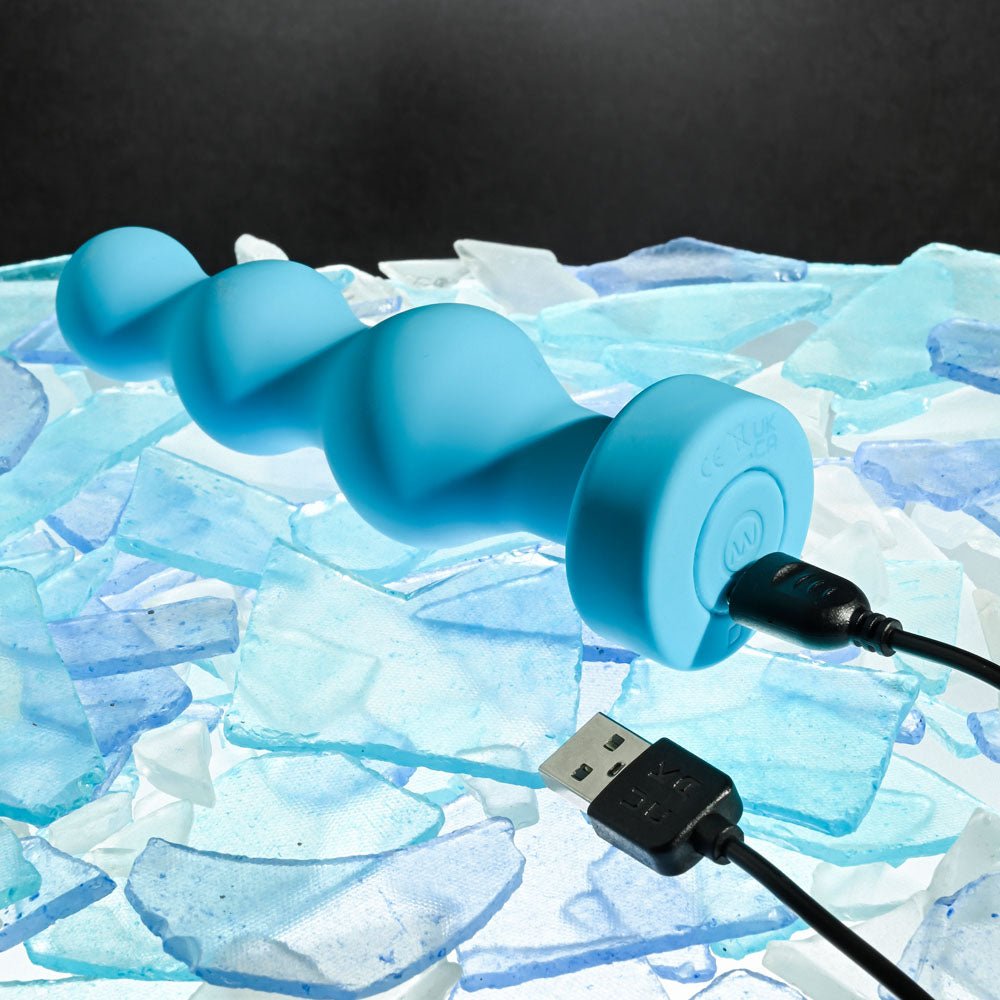 Gender X PLUGGED UP - Blue 13.6 cm USB Rechargeable Butt Plug - Silk and Sin