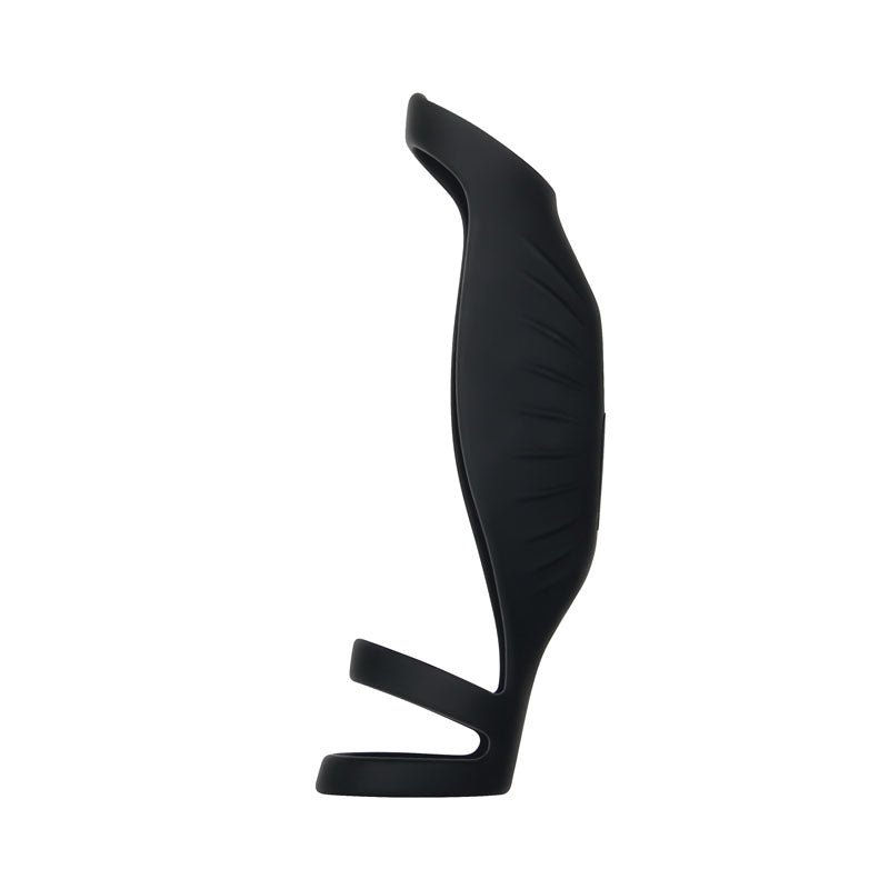 Gender X ROCKETEER - Black USB Rechargeable Vibrating Penis Sleeve - Silk and Sin