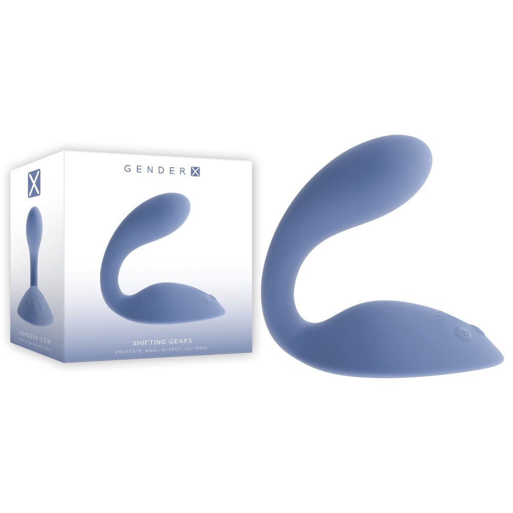 Gender X SHIFTING GEARS - Blue USB Rechargeable Vibrating Grinding Pad - silkandsin