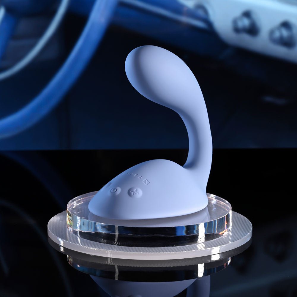 Gender X SHIFTING GEARS - Blue USB Rechargeable Vibrating Grinding Pad - silkandsin