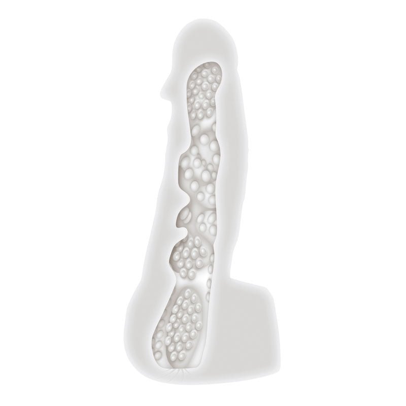 Gender X STROKE & POKE - Clear 20 cm Stroker Dong - Silk and Sin