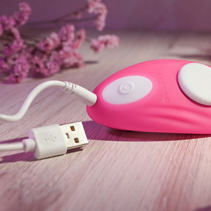 Gender X UNDER THE RADAR - Pink USB Rechargeable Panty Vibe - Silk and Sin