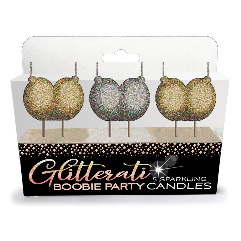 Glitterati - Boobie Candle Set - Novelty Candles - Set of 3 - Silk and Sin