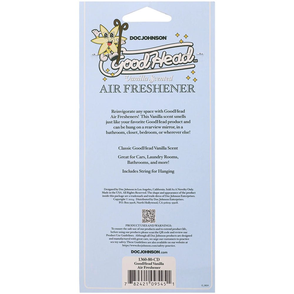 GoodHead Air Freshener - Vanilla - Vanilla Scented Air Freshener - Silk and Sin