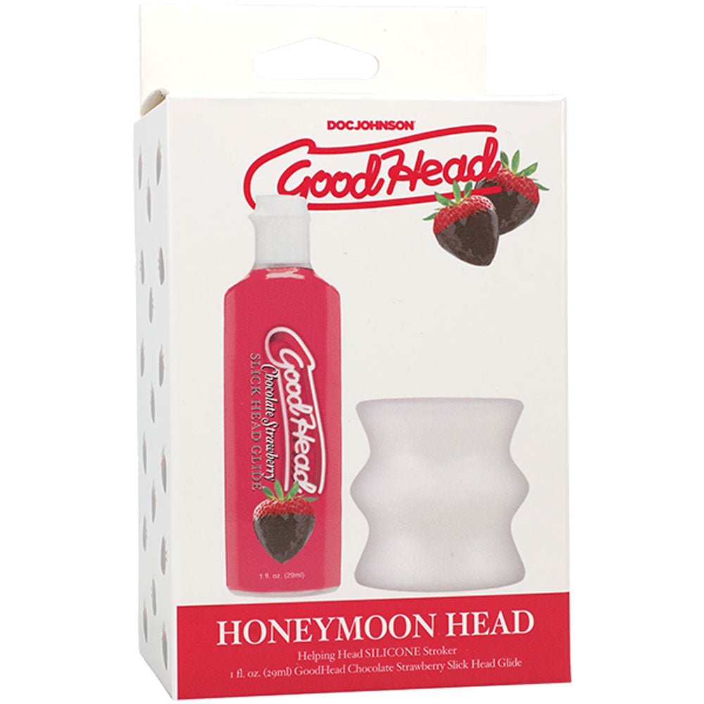 GoodHead Honeymoon Head - Kit - Chocolate Strawberry GoodHead Glide with Helping Head Stroker - Silk and Sin