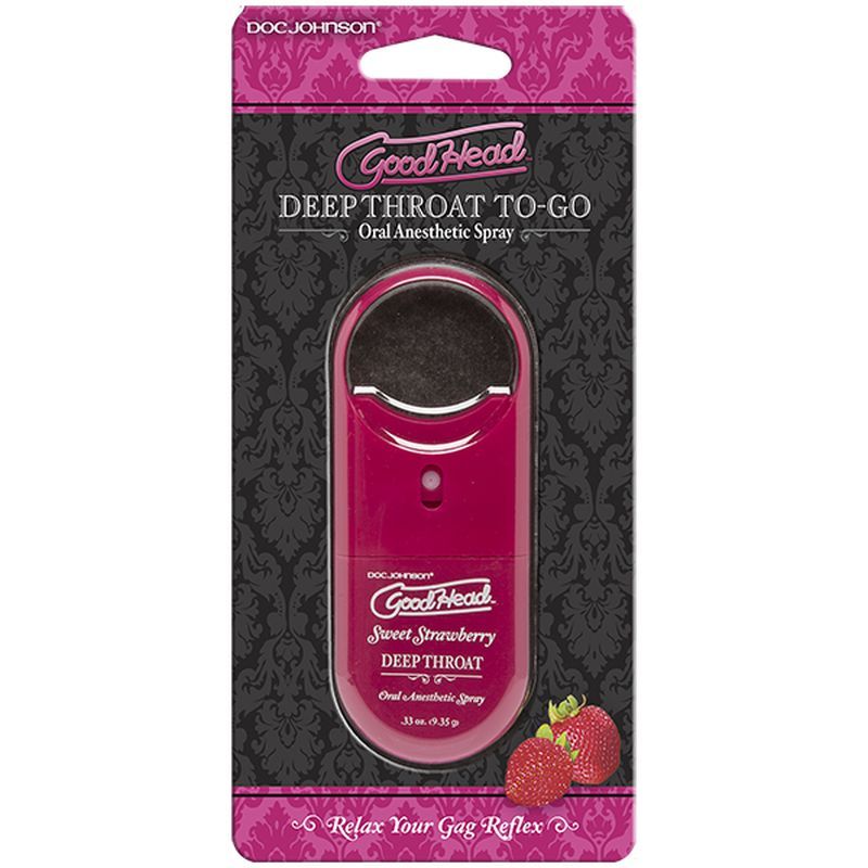 GoodHead To-Go Deep Throat Spray Sweet Strawberry 9ml - Silk and Sin