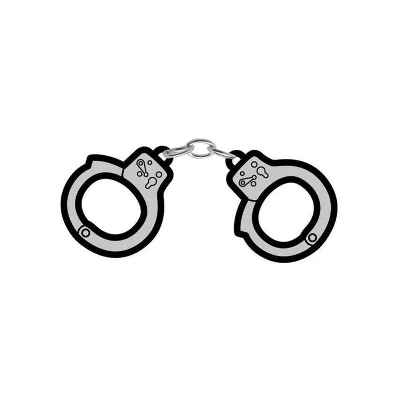 Handcuffs Enamel Pin - Silk and Sin