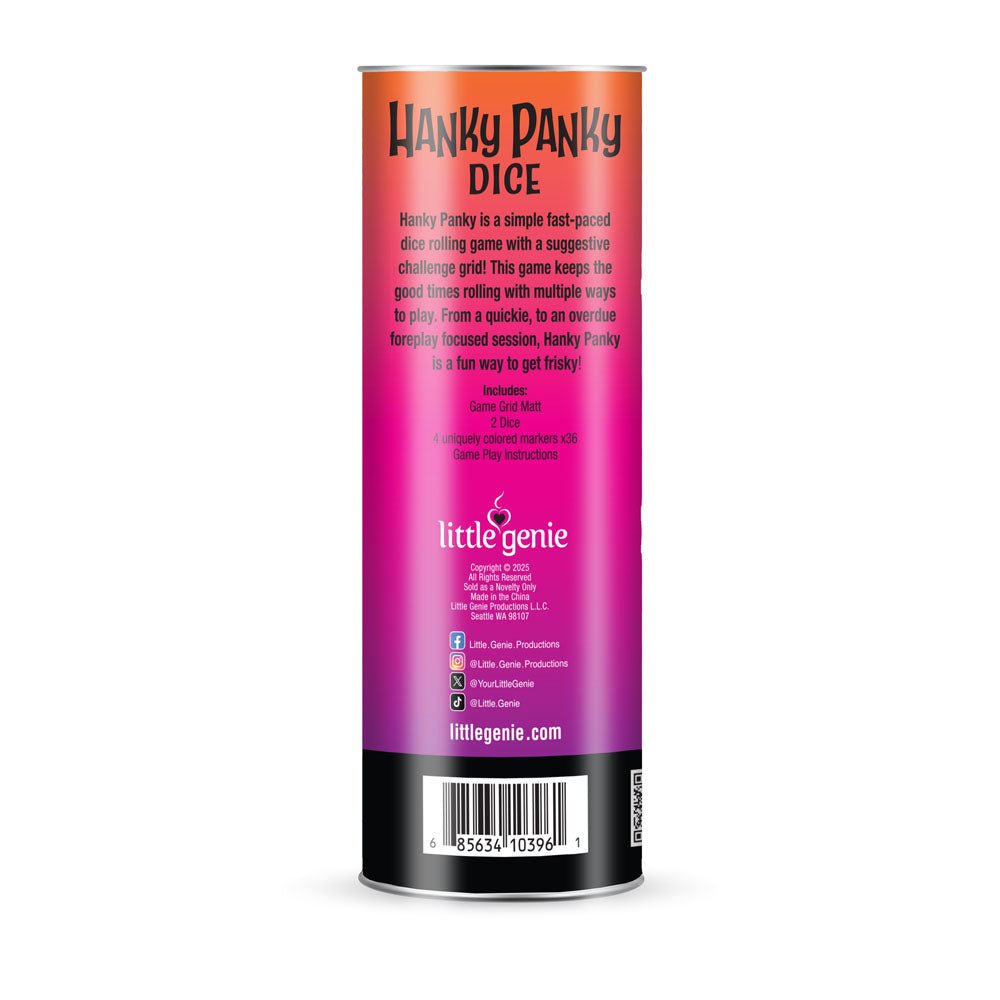 Hanky Panky Dice - Couples Dice Game - Silk and Sin