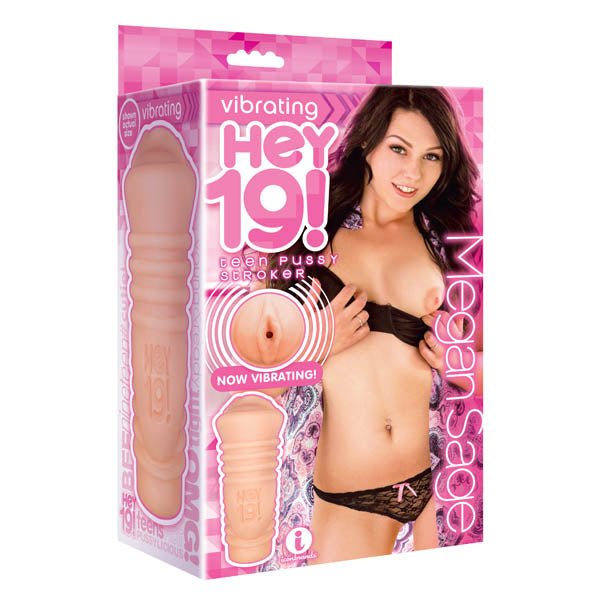 Hey 19! Megan Sage - Flesh Teen Vibrating Vagina Masturbator - Silk and Sin