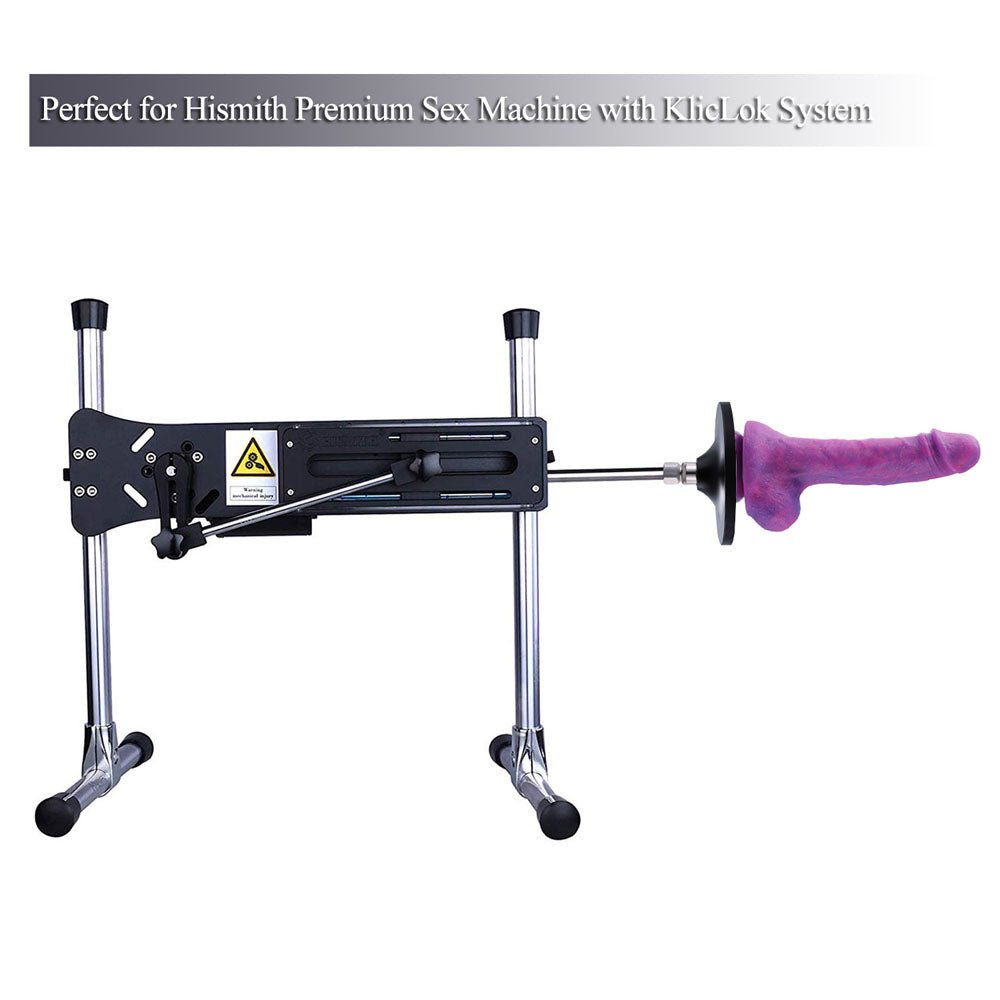 Hismith 3.5 Inch Suction Cup Dildo Adapter - Universal Dildo with Suction Base KlicLok Adapter for Hismith Sex Machines - Silk and Sin