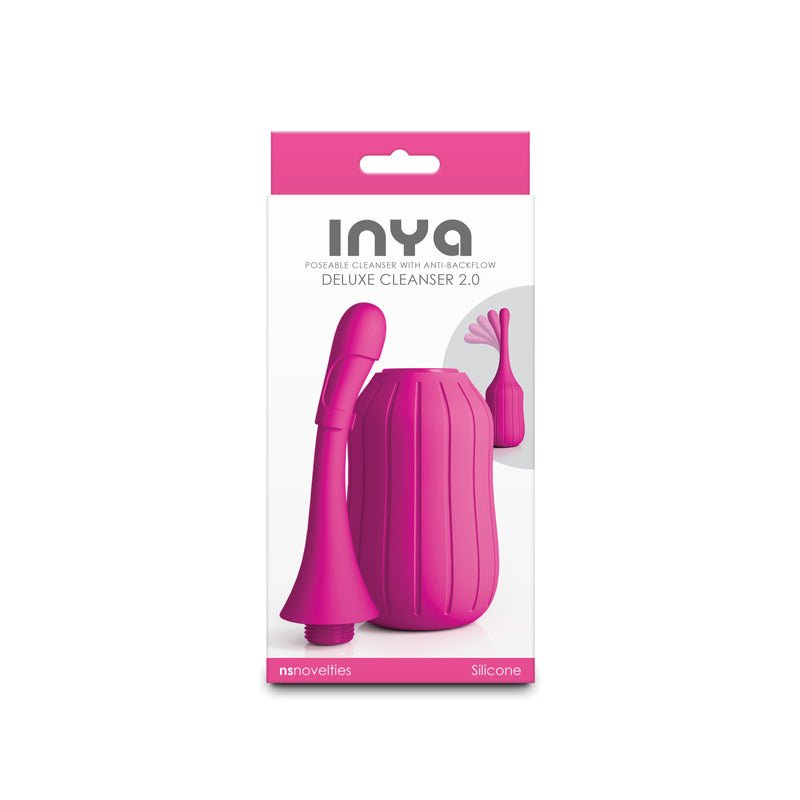 INYA Deluxe Cleanser 2.0 - Pink - Pink Unisex Douche - Silk and Sin