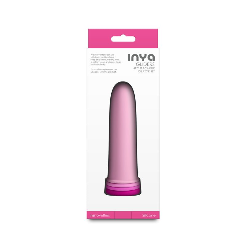 INYA Gliders - Pink - Pink 4 Piece Dilator Set - Silk and Sin