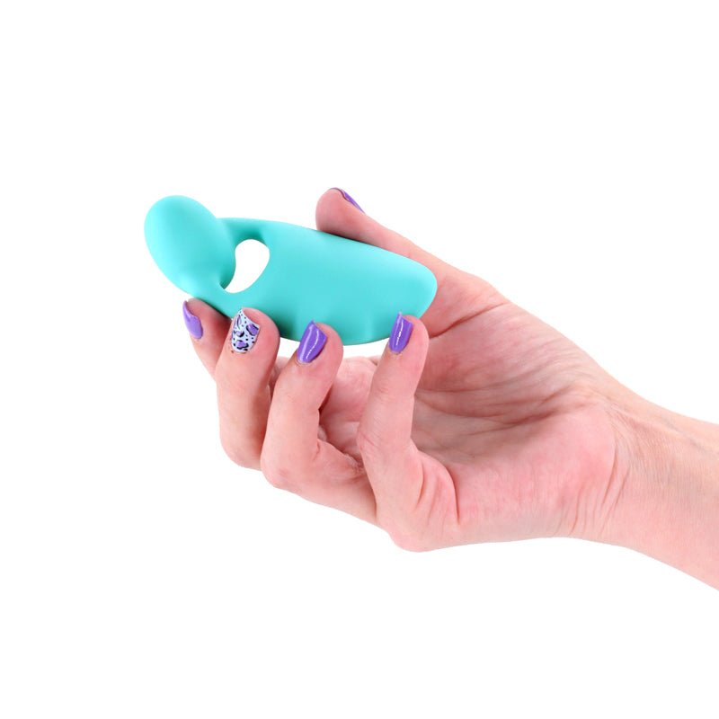 INYA Tease - Teal - Teal USB Rechargeable Finger Stimulator - Silk and Sin