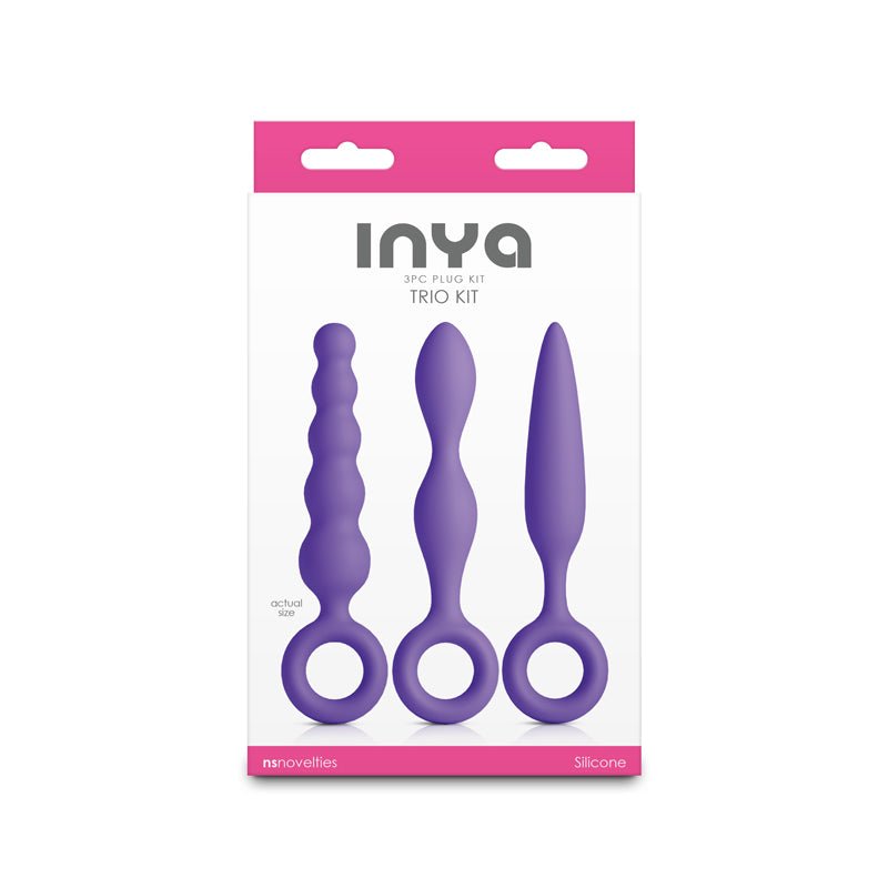 INYA Trio Kit - Purple - Purple Anal Plugs - Set of 3 - Silk and Sin