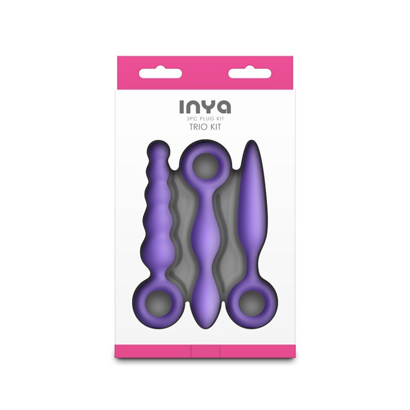 INYA Trio Kit - Purple - Purple Anal Plugs - Set of 3 - Silk and Sin