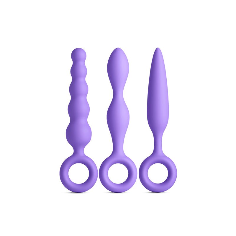 INYA Trio Kit - Purple - Purple Anal Plugs - Set of 3 - Silk and Sin