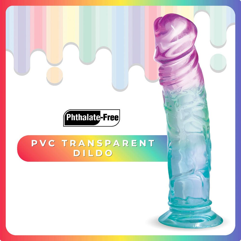 Jellido 18cm Dildo - Clear Coloured 18 cm Dildo - Silk and Sin