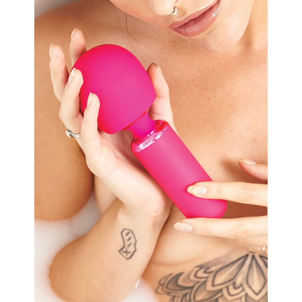 JimmyJane Exona - Pink 18.3 cm USB Rechargeable Massage Wand - Silk and Sin