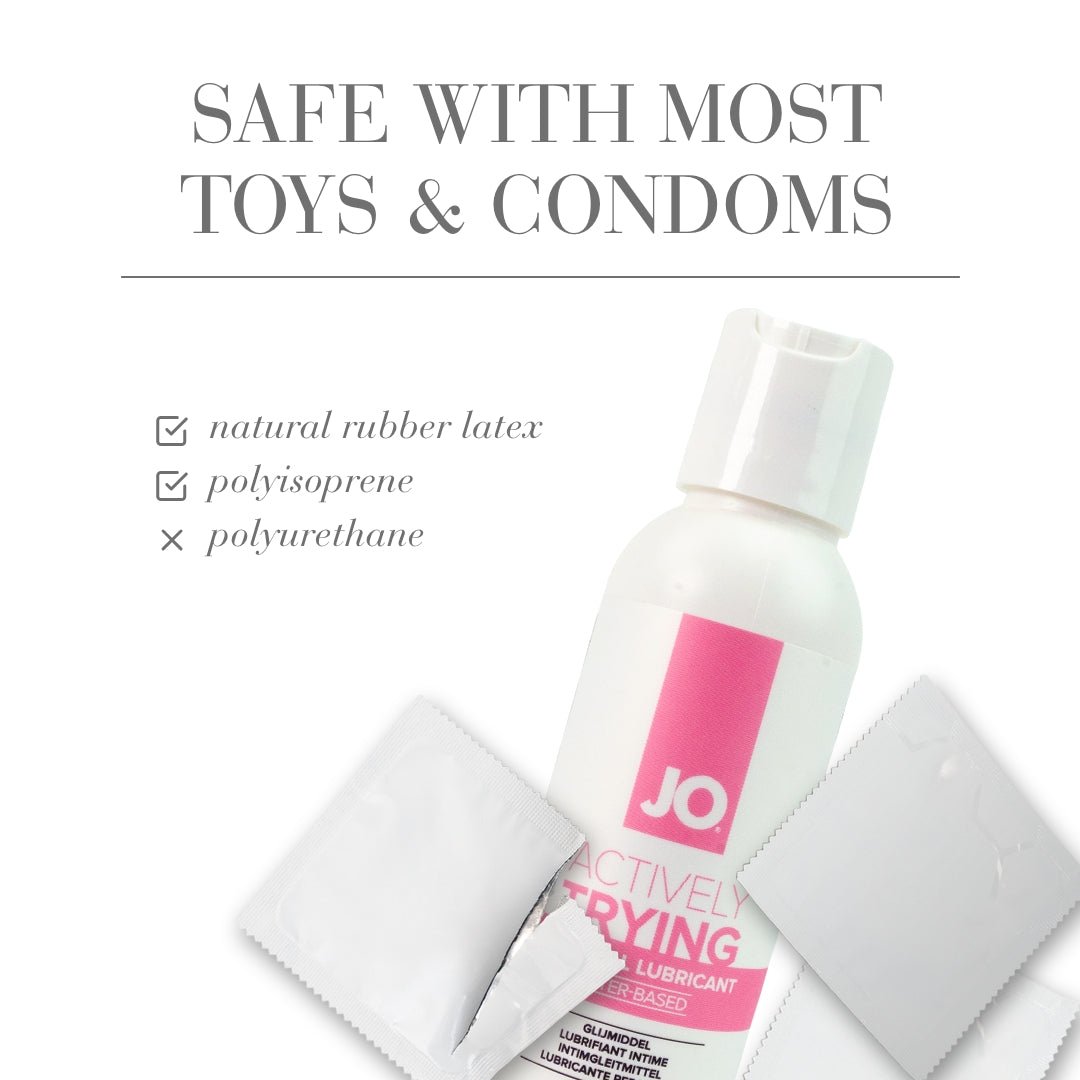 JO Actively Trying - 120ml - Water Based Fertility Friendly Lubricant - 120 ml Bottle - silkandsin
