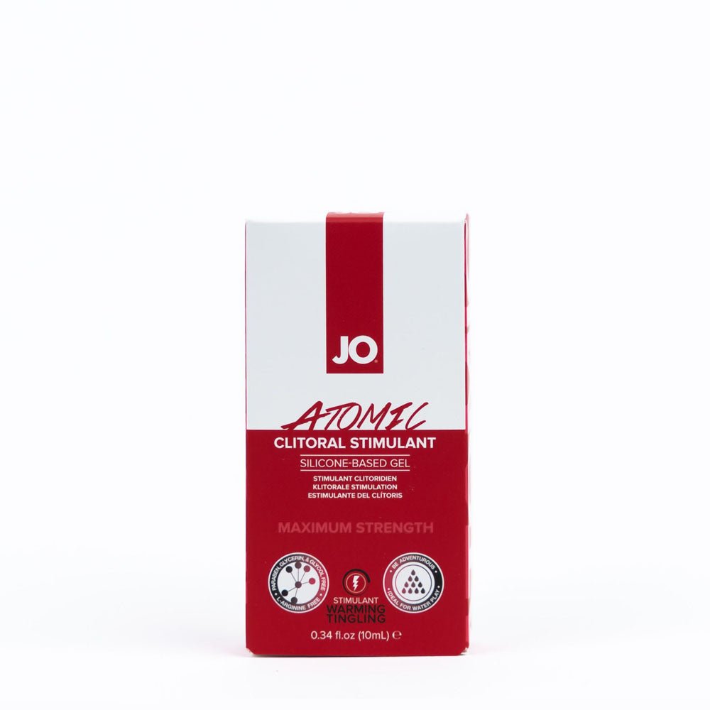 JO Atomic Clitoral Gel - Stimulating Gel for Women - 10 ml Tube - Silk and Sin