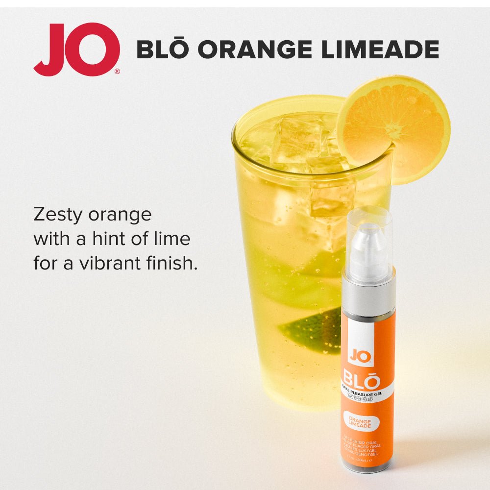 JO Blo Orange Limeade - Orange Limeade Flavoured Oral Pleasure Gel - 30 ml Bottle - Silk and Sin