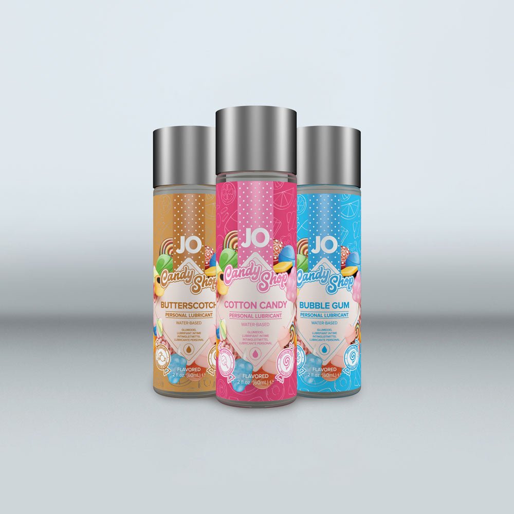 JO Candy Shop Butterscotch Lube - 60 mL - Butterscotch Flavoured Water Based Lubricant - 60 ml Bottle - Silk and Sin