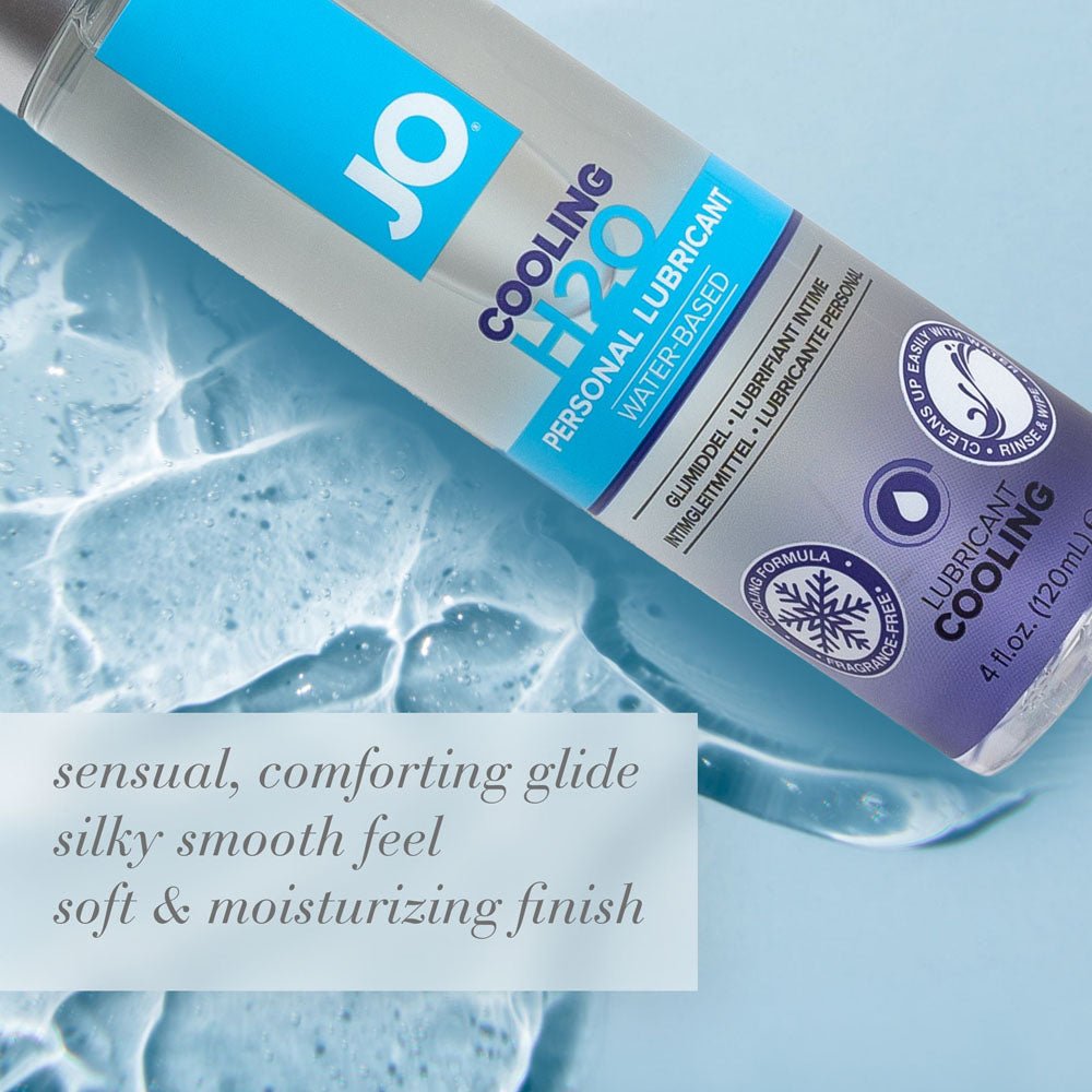 JO H2O Cooling Lube - 60 mL - Water Based Cooling Lubricant - 60 ml Bottle - Silk and Sin