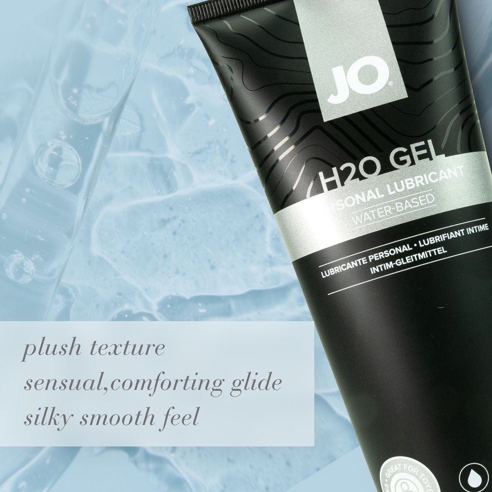 JO H2O Gel Original Lube - 120 mL - Thick Water Based Lubricant - 120 ml Tube - Silk and Sin