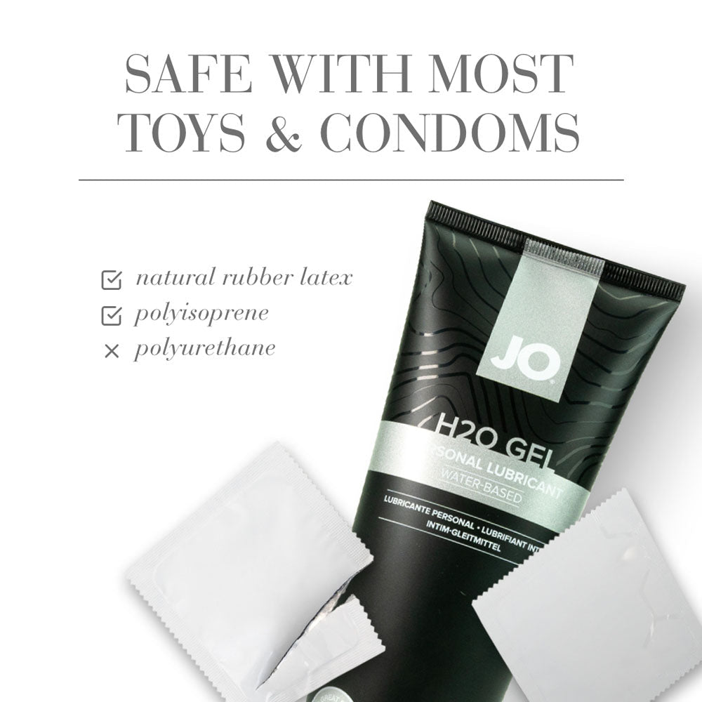 JO H2O Gel Original Lube - 120 mL - Thick Water Based Lubricant - 120 ml Tube - Silk and Sin