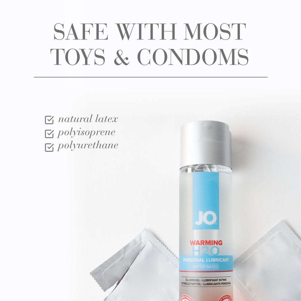JO H2O Warming Lube - 60 mL - Water Based Warming Lubricant - 60 ml Bottle - Silk and Sin