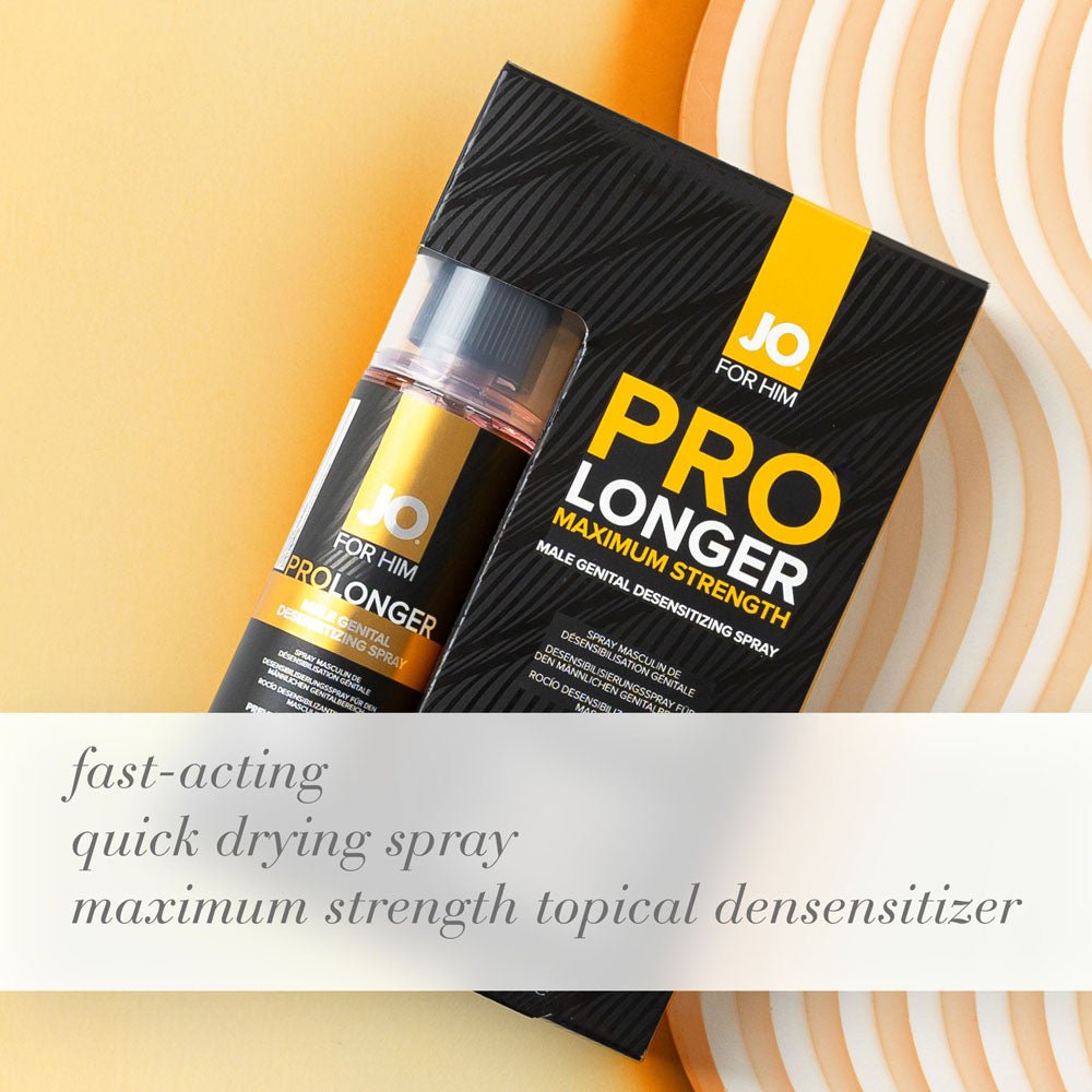 JO Prolonger Spray - 60 mL - Desensitising Spray for Men - 60 ml Spray Bottle - silkandsin