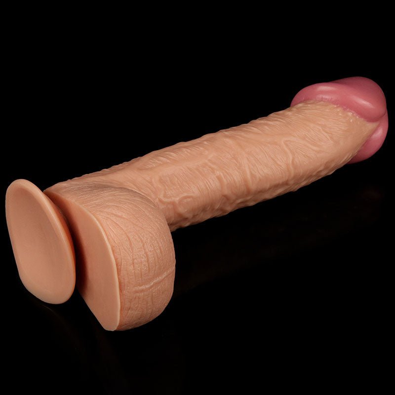 King Size 10.5'' Realistic Dildo - Flesh 26.7 cm Dong - Silk and Sin