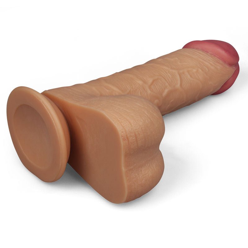 King Size 9'' Realistic Dildo - Flesh 23 cm Dong - Silk and Sin