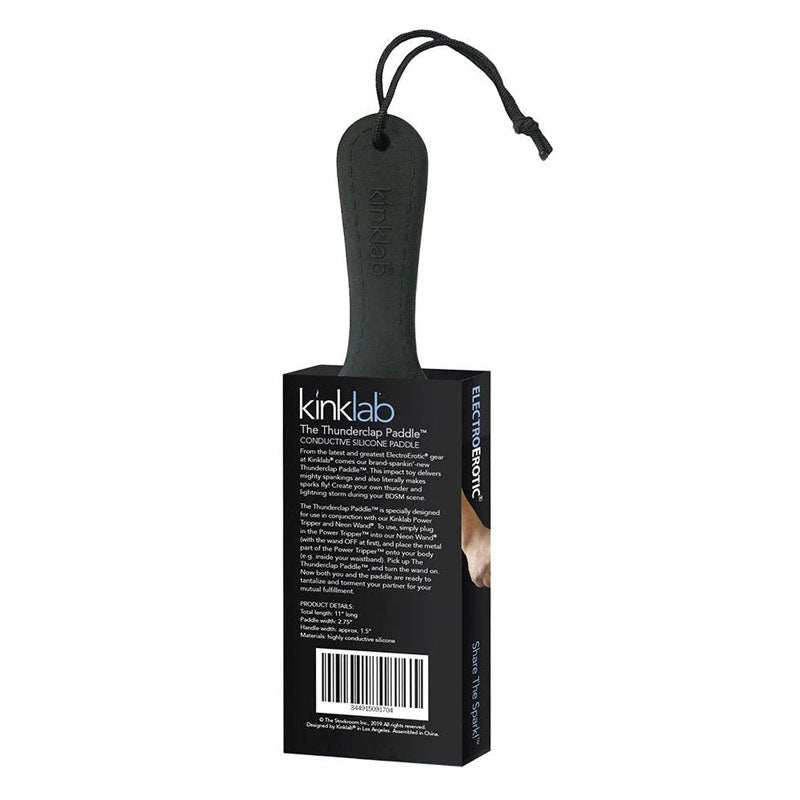 KinkLab The Thunderclap Paddle - E-Stim Accessory for Kinklab Power Tripper - Silk and Sin