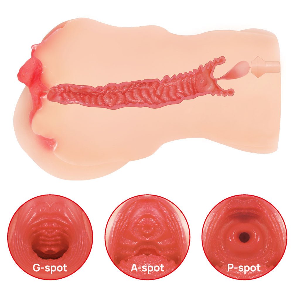 Kokos Maria Onahole 003 - Flesh Dual Layer Vagina Stroker - Silk and Sin