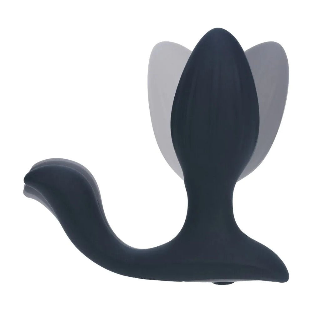 LEVELZ Vibrating & Rotating Anal Plug with Ball Stimulator - Black 10.7 cm USB Rechargeable Vibrating Butt Plug - Silk and Sin