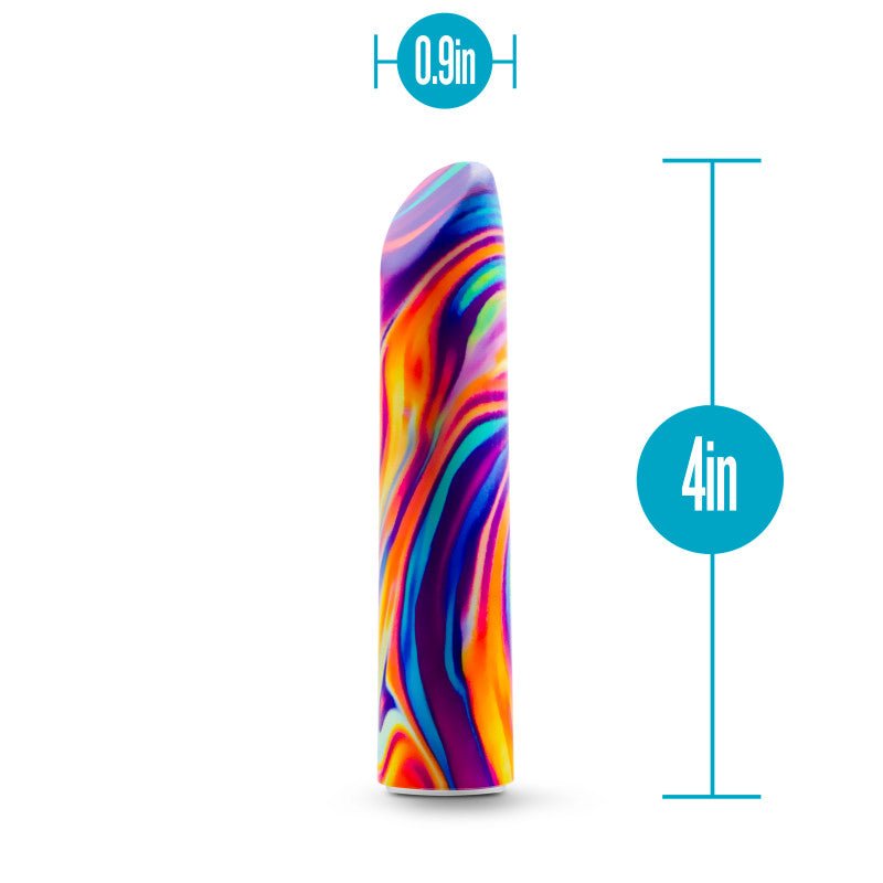 Limited Addiction Psyche - Power Vibe - Rainbow 10.2 cm USB Rechargeable Bulet - Silk and Sin